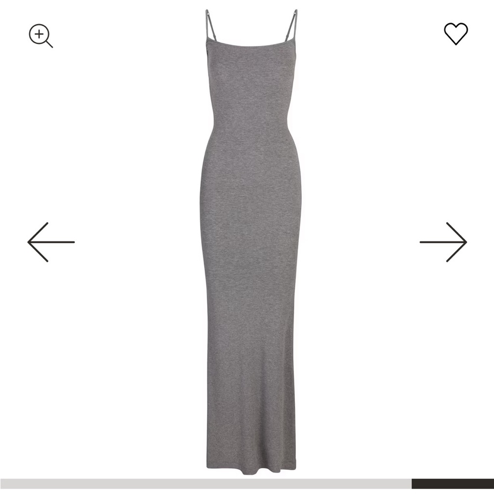 SKIMS Gray Maxi Dress